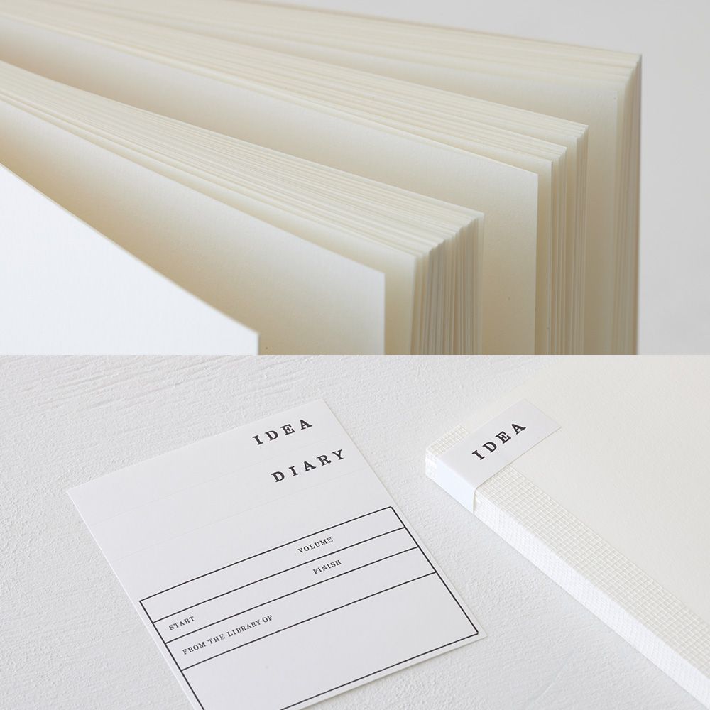 MIDORI - MD Notebook Cotton - 176 Pages - Plain Pages - Portrait A5 (21 × 14.8cm)