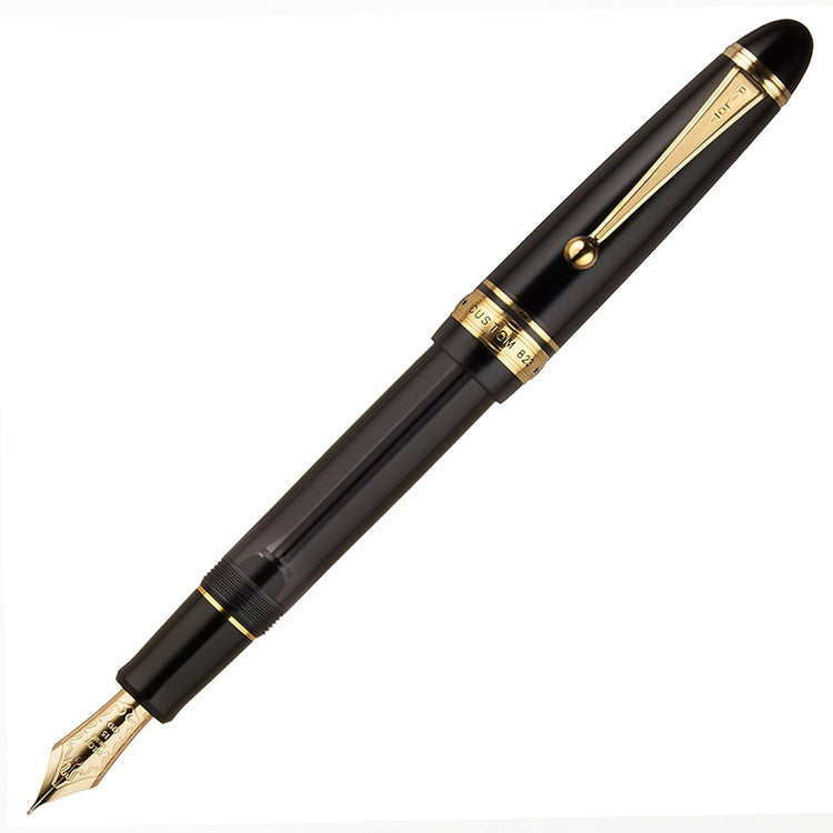 PILOT Custom 823 Fountain Pen (14ct Gold Nib, plunger vacuum) - Black - Broad Nib