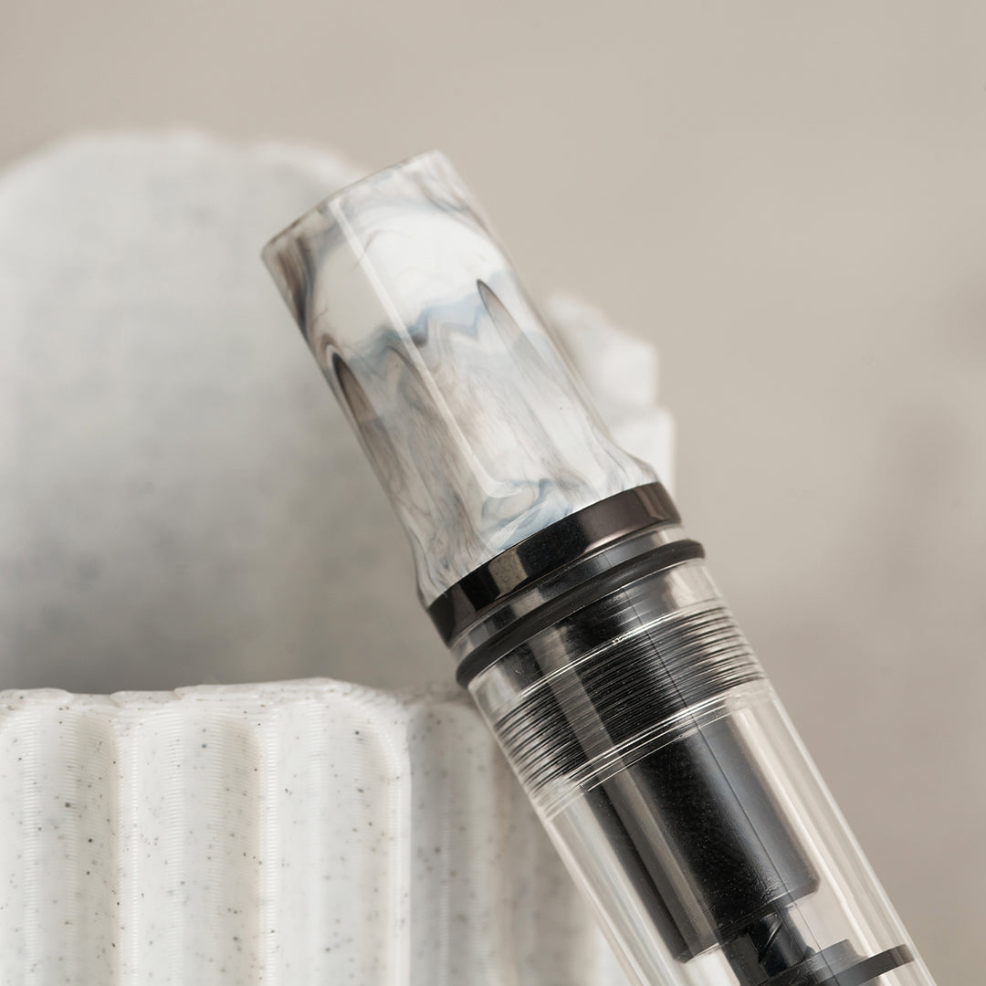 TWSBI Eco Fountain Pen - Carrara with Onyx Trim and Nib