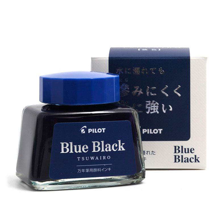 PILOT Tsuwairo (Pigmented) Fountain Pen Ink - 30mL - Blue Black