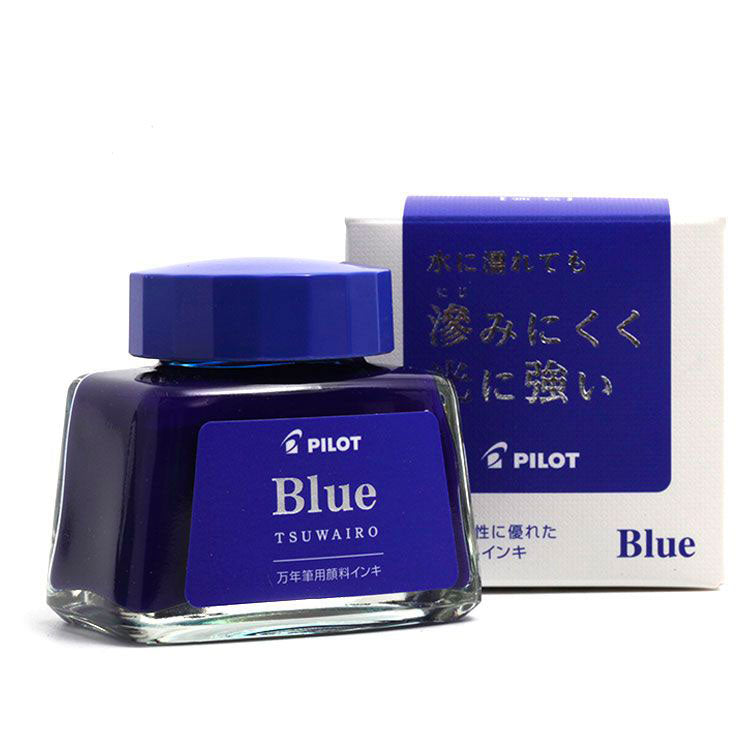PILOT Tsuwairo (Pigmented) Fountain Pen Ink - 30mL - Blue