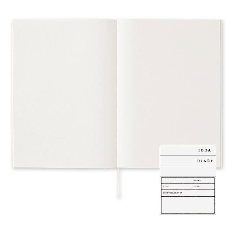 MIDORI - MD Notebook Cotton - 176 Pages - Plain Pages - Portrait A5 (21 × 14.8cm)