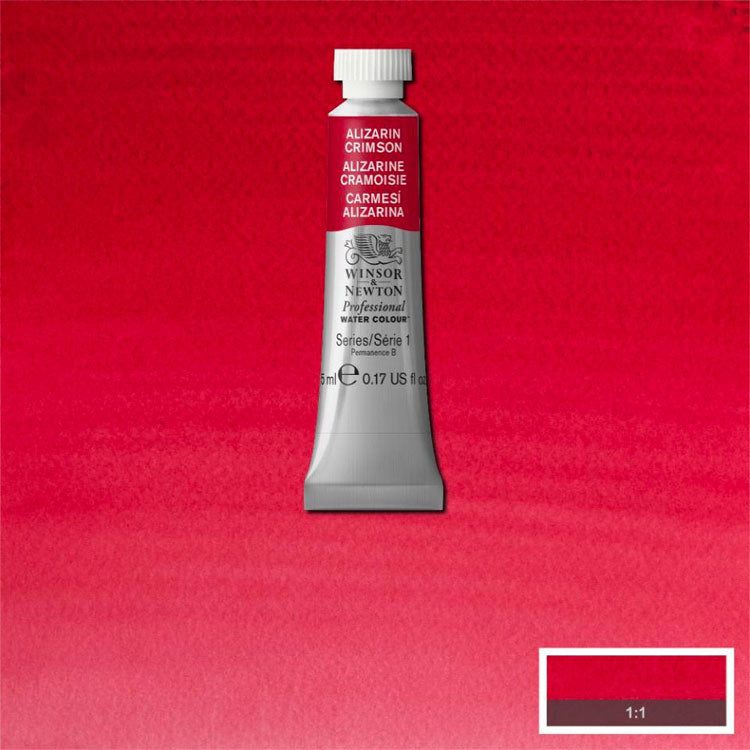 WINSOR & NEWTON Professional Watercolour - 14mL - 004 Alizarin Crimson (PR83)