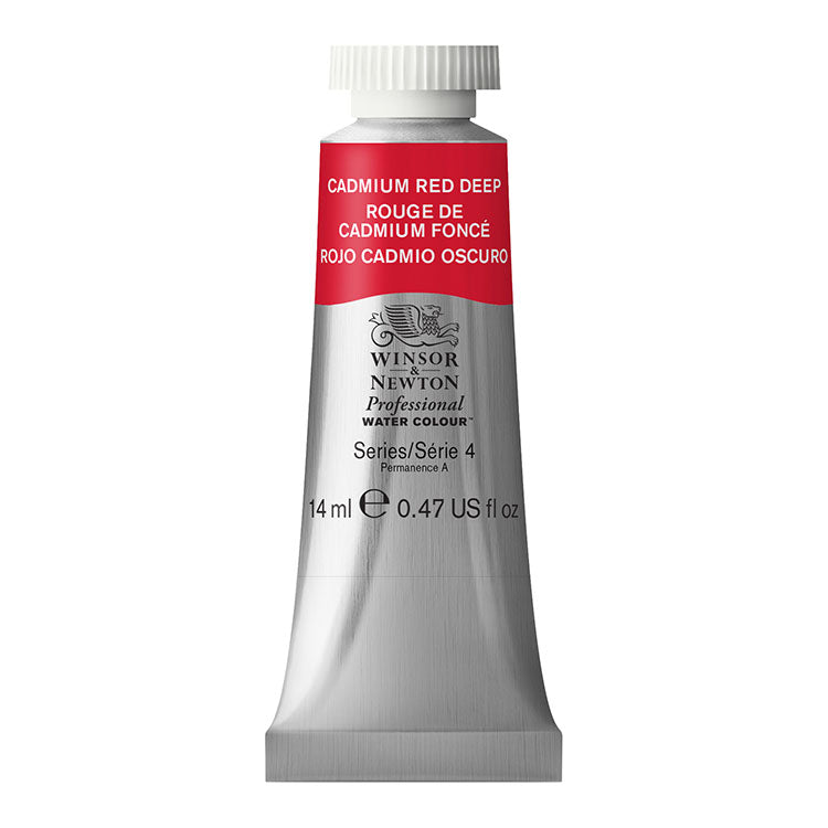 WINSOR & NEWTON Professional Watercolour - 14mL - 097 Cadmium Red Deep (PR108)