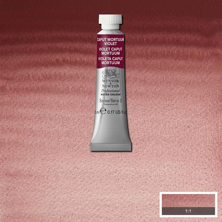WINSOR & NEWTON Professional Watercolour - 14mL - 125 Caput Mortuum Violet (PR101)