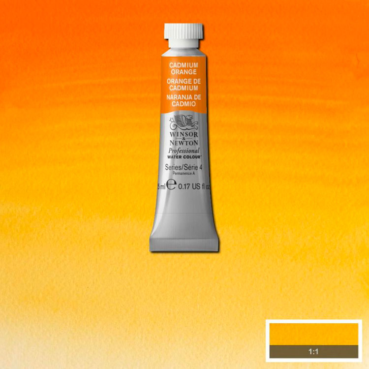 WINSOR & NEWTON Professional Watercolour - 14mL - 089 Cadmium Orange (PR109,PY35)