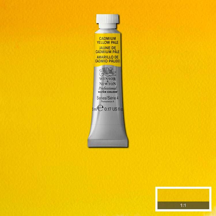 WINSOR & NEWTON Professional Watercolour - 14mL - 118 Cadmium Yellow Pale (PY35)