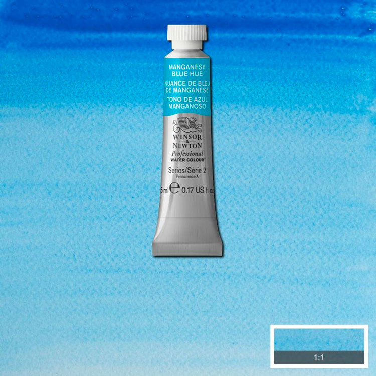 WINSOR & NEWTON Professional Watercolour - 14mL - 379 Manganese Blue (Hue) (PB15)