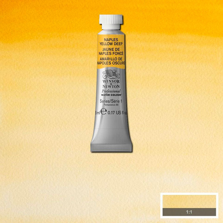 WINSOR & NEWTON Professional Watercolour - 14mL - 425 Naples Yellow Deep (PBr24)