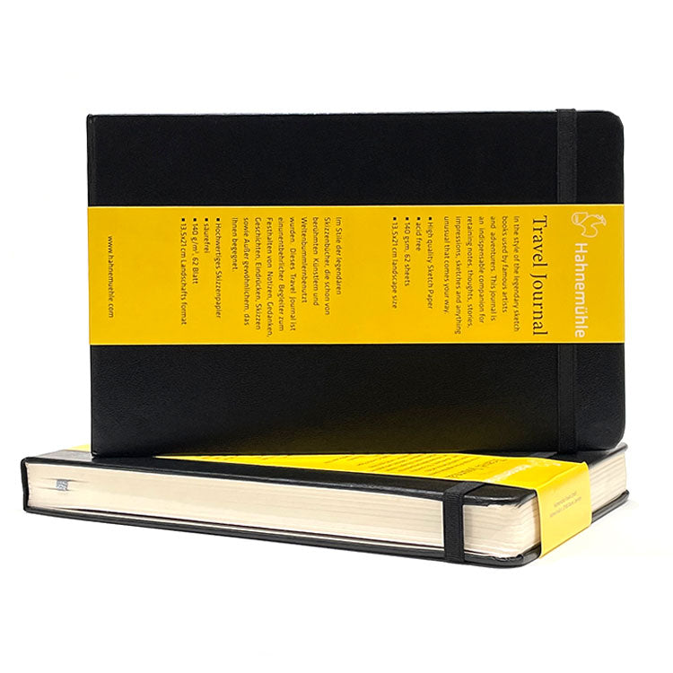 HAHNEMUEHLE Travel Journal (140gsm) - Hard Cover - A5 (13.5 x 21cm) - Landscape