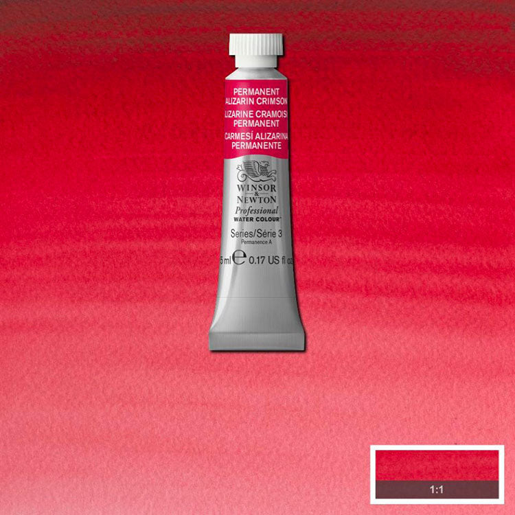 WINSOR & NEWTON Professional Watercolour - 14mL - 466 Permanent Alizarin Crimson (PR206)