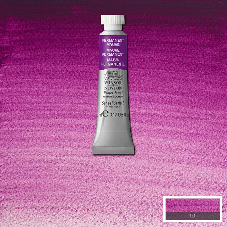 WINSOR & NEWTON Professional Watercolour - 14mL - 491 Permanent Mauve (PV16)