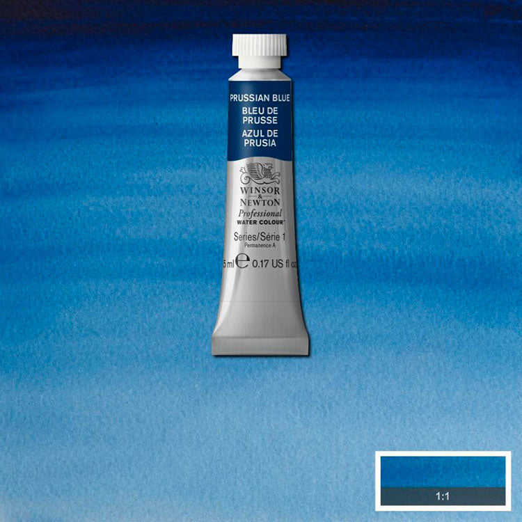 WINSOR & NEWTON Professional Watercolour - 14mL - 538 Prussian Blue (PB27)