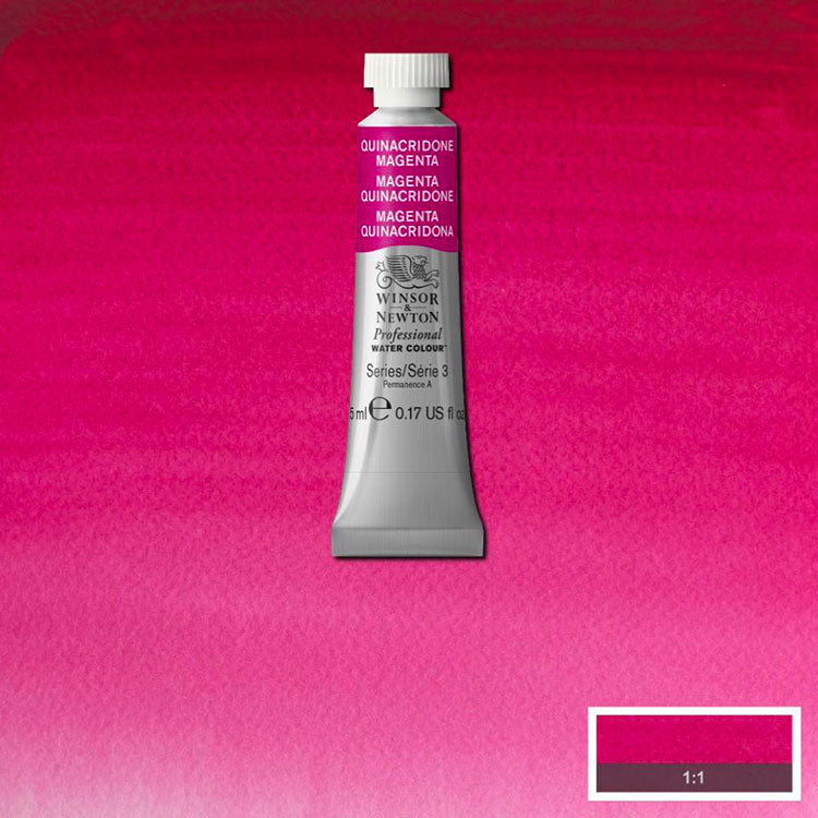 WINSOR & NEWTON Professional Watercolour - 14mL - 545 Quinacridone Magenta (PR122)