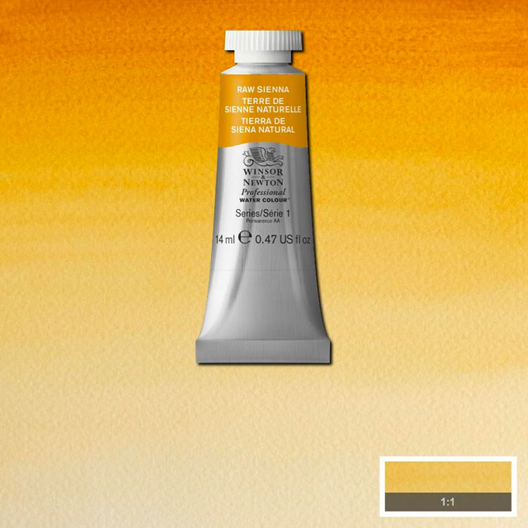 WINSOR & NEWTON Professional Watercolour - 14mL - 552 Raw Sienna (PR101)
