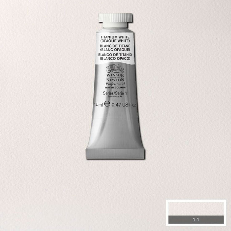 WINSOR & NEWTON Professional Watercolour - 14mL - 644 Titanium White (PW6)