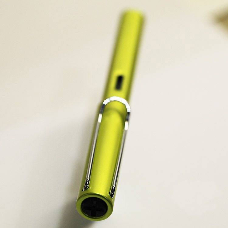 LAMY Al-Star Fountain Pen - Anodised Aluminium / Charged Green - Fine Nib