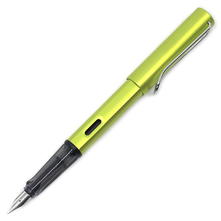 LAMY Al-Star Fountain Pen - Anodised Aluminium / Charged Green - Fine Nib