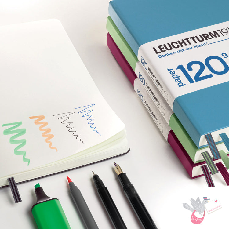 LEUCHTTURM1917 120gsm Classic Hard Cover Notebook - Medium (A5) - Dotted - Lilac