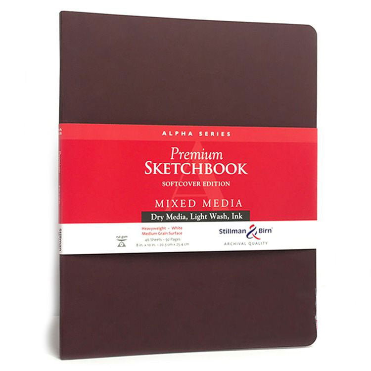 STILLMAN & BIRN Alpha Sketchbook - Softcover - Portrait XL (8 x 10" / 20.3 x 25.4cm) - 150gsm