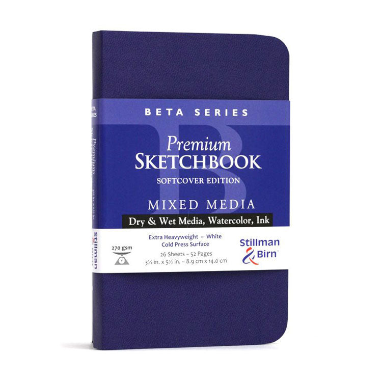 STILLMAN & BIRN Beta Sketchbook - Softcover - A6 Portrait (3.5 x 5.5" /14 x 8.9 cm) - 270gsm