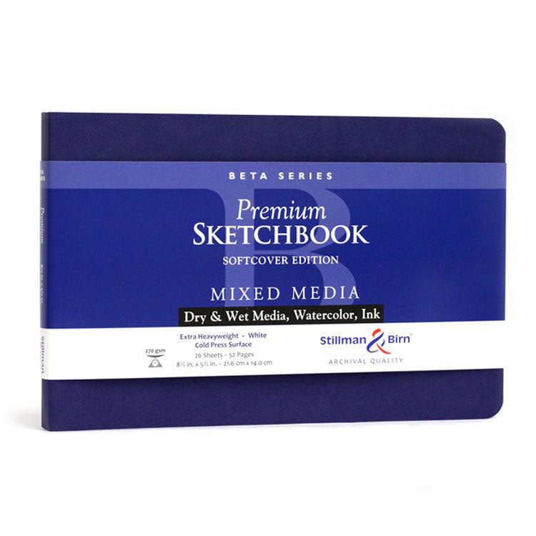 STILLMAN & BIRN Beta Sketchbook - Softcover - A5 Landscape (8.5 x 5.5" / 21.6 x 14 cm) - 270gsm