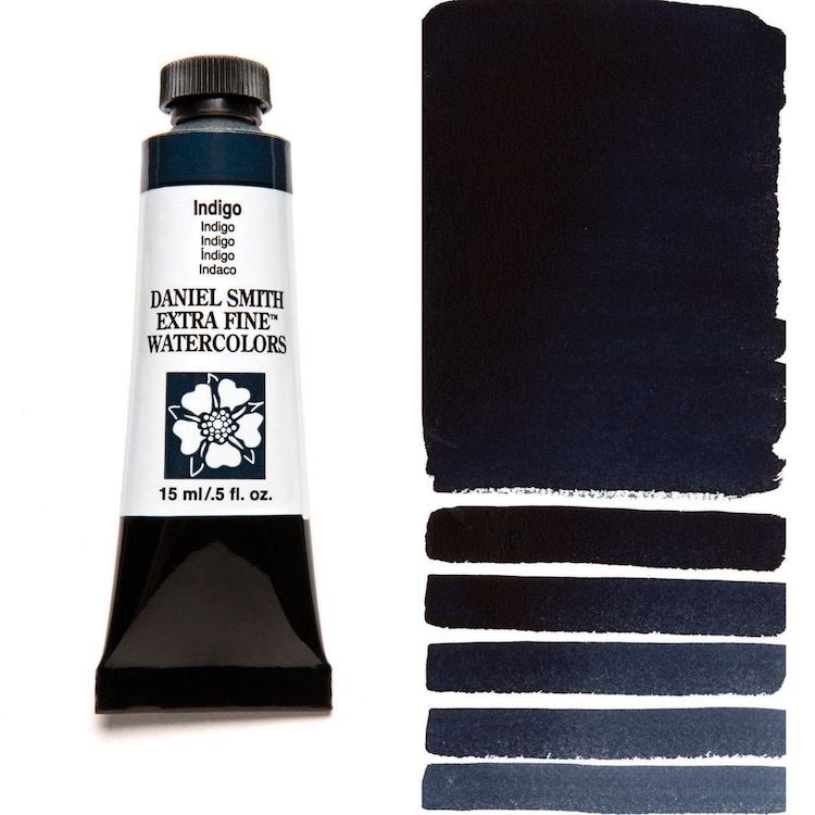 DANIEL SMITH Watercolour - 15mL - Indigo (PB60,PBk6)