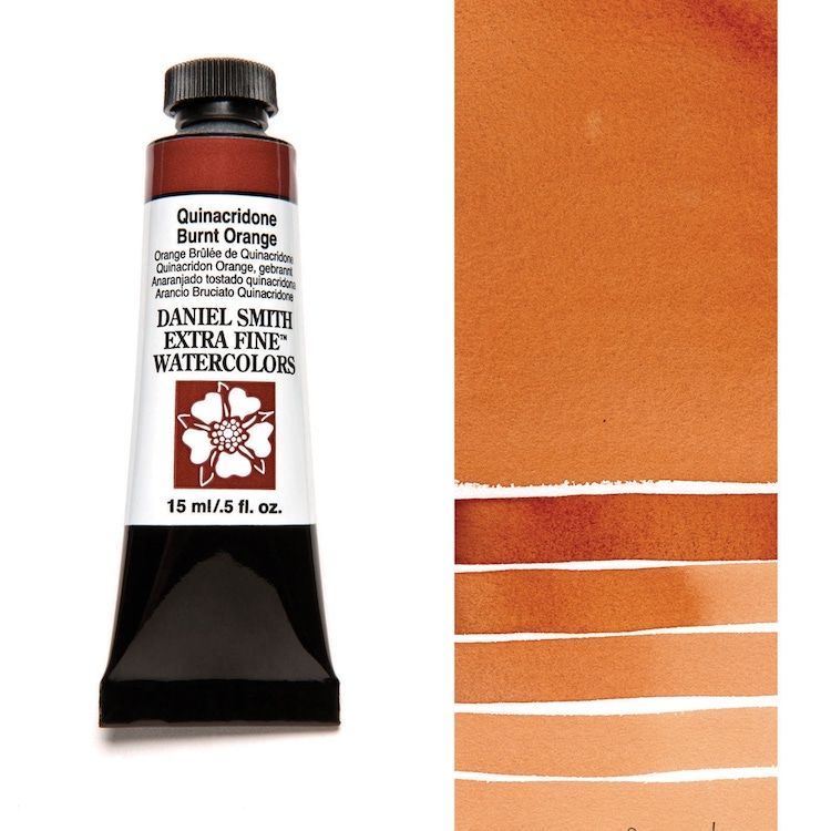 DANIEL SMITH Watercolour - 15mL - Quinacridone Burnt Orange (PO48)