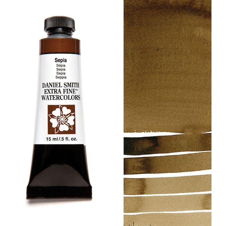 DANIEL SMITH Watercolour - 15mL - Sepia (PBr7,PBk9)