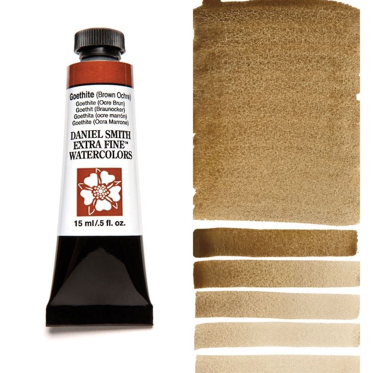 DANIEL SMITH Watercolour - 15mL - Goethite Brown Ochre (PY43)