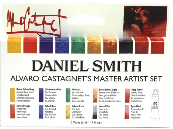 DANIEL SMITH Alvaro Castagnet Watercolour Set - 5mL x 10 Colours