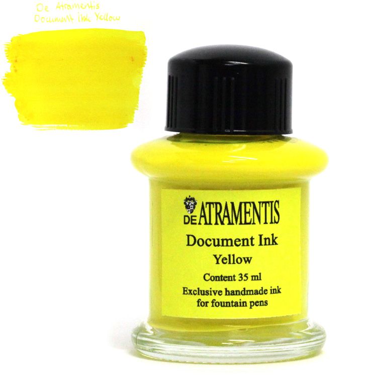 DE ATRAMENTIS Permanent Document Ink 45mL - Yellow