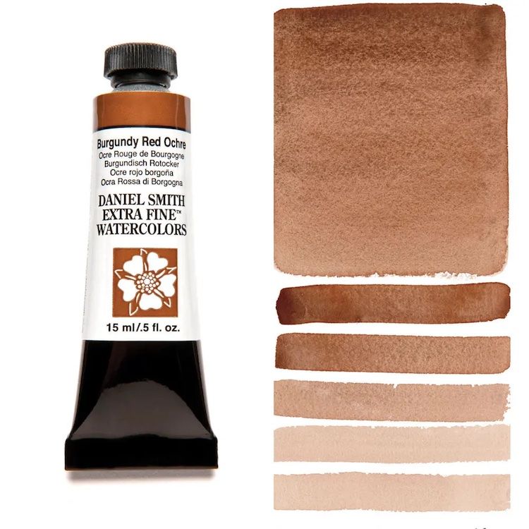 DANIEL SMITH Watercolour - 15mL - Burgundy Yellow Ochre (PY43)