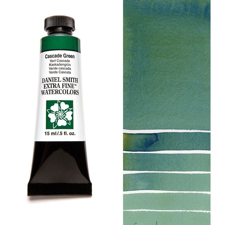 DANIEL SMITH Watercolour - 15mL - Cascade Green (PBr7,PB15)