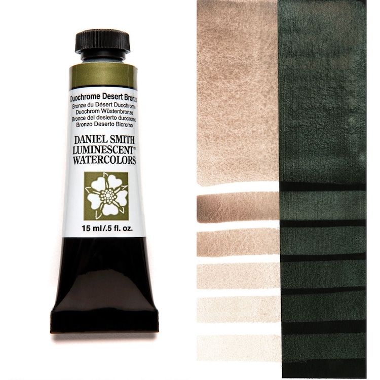 DANIEL SMITH Watercolour - 15mL - Duochrome Desert Bronze (PW20,PW6)