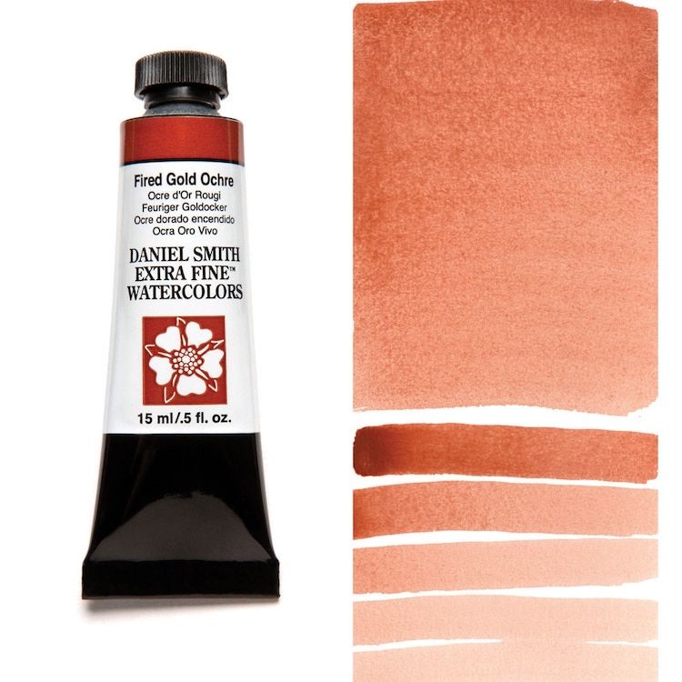 DANIEL SMITH Watercolour - 15mL - Fired Gold Ochre (PR102)