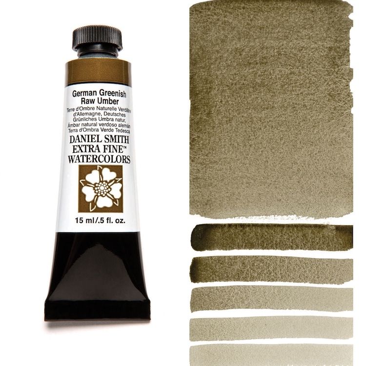 DANIEL SMITH Watercolour - 15mL - German Greenish Raw Umber (PBr7)