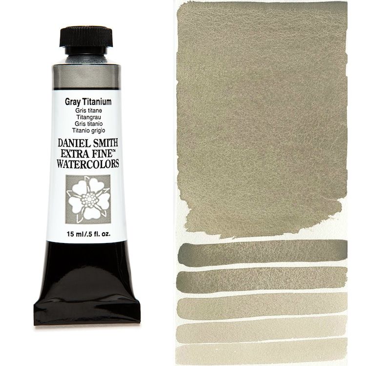 DANIEL SMITH Watercolour - 15mL - Grey Titanium (PW6)