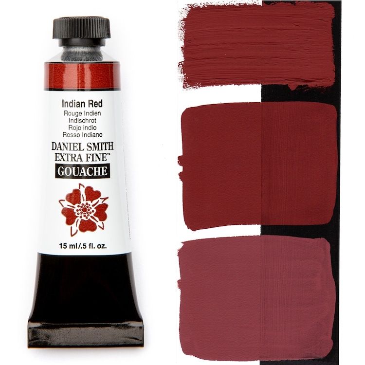 DANIEL SMITH Gouache - 15mL - Indian Red (PR101)