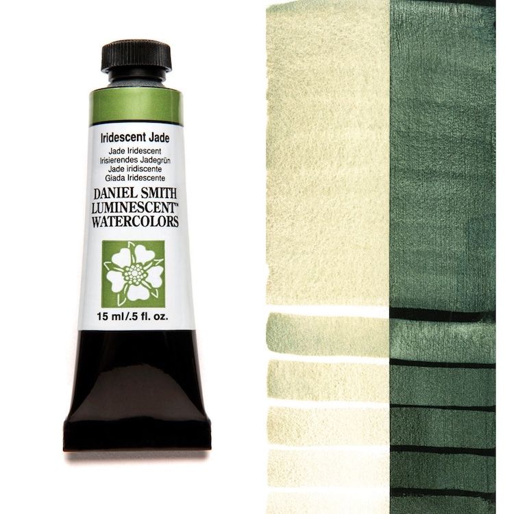 DANIEL SMITH Watercolour - 15mL - Iridescent Jade (PW20,PW6,PG17)