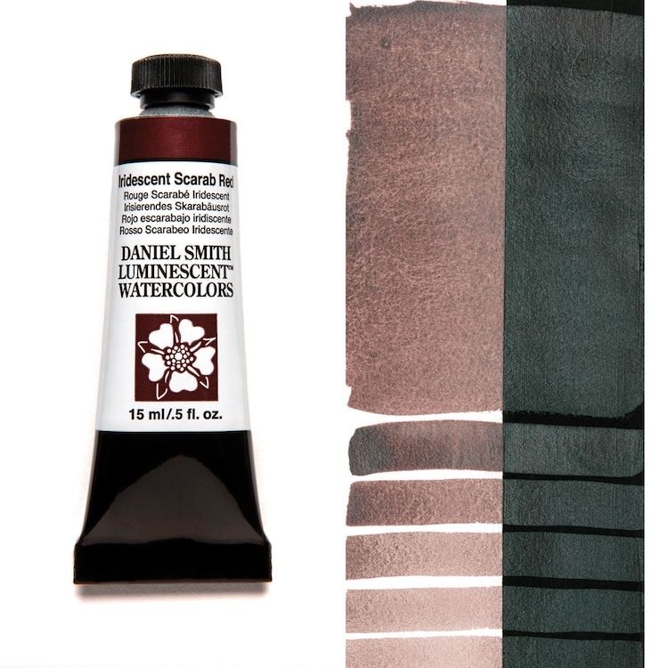 DANIEL SMITH Watercolour - 15mL - Iridescent Scarab Red (PW20,PR101)