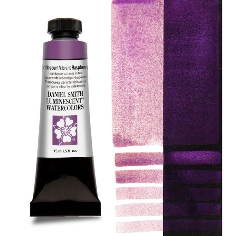 DANIEL SMITH Watercolour - 15mL - Iridescent Vibrant Raspberry (PW20,PW6,Iron Oxide)