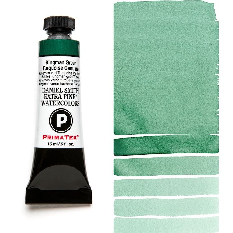 DANIEL SMITH Watercolour - 15mL - Kingman Green Turquoise Genuine