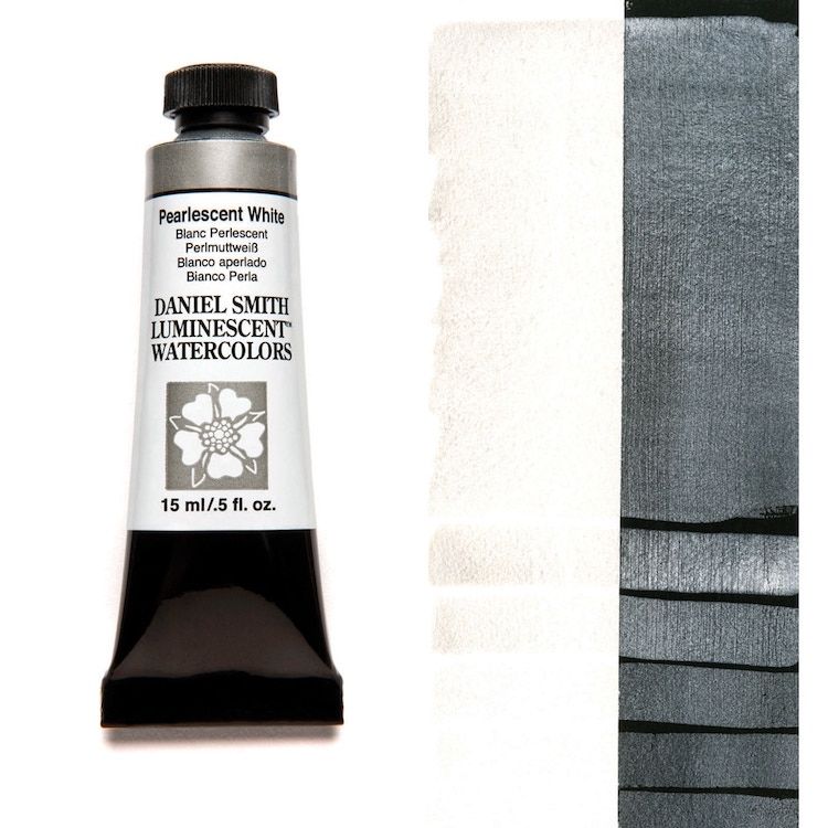 DANIEL SMITH Watercolour - 15mL - Pearlescent White (PW20,PW6)