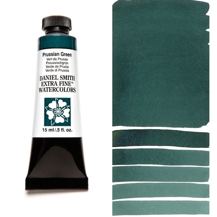 DANIEL SMITH Watercolour - 15mL - Prussian Green (PB27,PY97)