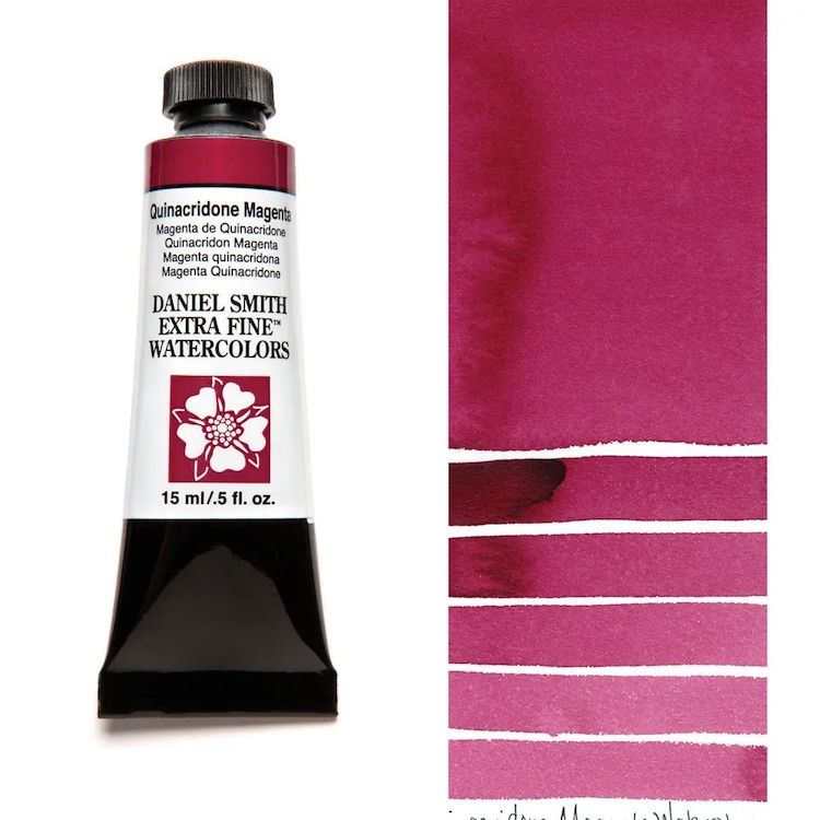 DANIEL SMITH Watercolour - 15mL - Quinacridone Magenta (PR202)