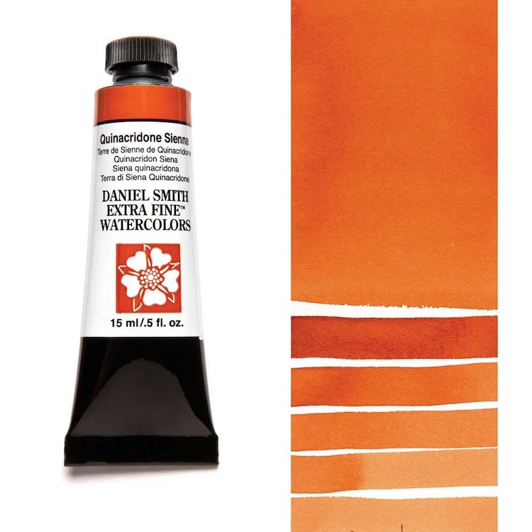 DANIEL SMITH Watercolour - 15mL - Quinacridone Sienna (PO48,PY150,PR209)