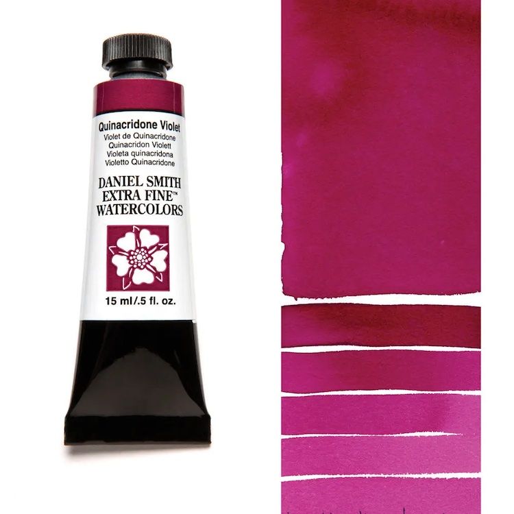 DANIEL SMITH Watercolour - 15mL - Quinacridone Violet (PV19)