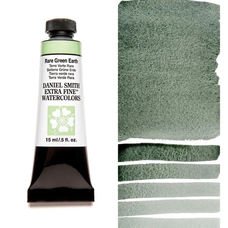 DANIEL SMITH Watercolour - 15mL - Rare Green Earth (Natural Iron Oxides)