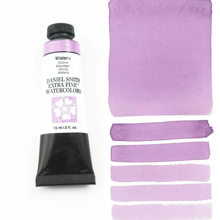 DANIEL SMITH Watercolour - 15mL - Wisteria (PW6,PR122)